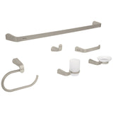 Juego de 6 Accesorios para Baño Disponible en Color Cromo y Satin (Modelo a Elegir)