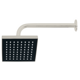 Regaderas Cuadradas de ABS 6" Disponible en Color Satín, Cromo y Negro Mate (Modelo a Elegir)