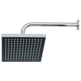 Regaderas Cuadradas de ABS 8" Disponible en Color Negro Mate, Cromo y Satin (Modelo a Elegir)