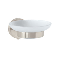 Jaboneras con Plato de Cristal Opalino Disponible en Color Cromo, Satin y Negro (Modelo a Elegir)