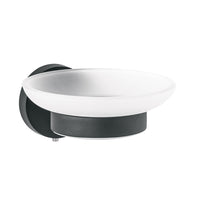 Jaboneras con Plato de Cristal Opalino Disponible en Color Cromo, Satin y Negro (Modelo a Elegir)