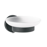 Jaboneras con Plato de Cristal Opalino Disponible en Color Cromo, Satin y Negro (Modelo a Elegir)
