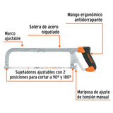 Arco 12" Ajustable de Solera para Segueta