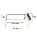 Arco 12" Ajustable de Solera para Segueta