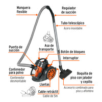 Aspiradora Doméstica 1.8L