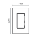 Atenuador de Luz con Placa Vertical en Acabado Blanco