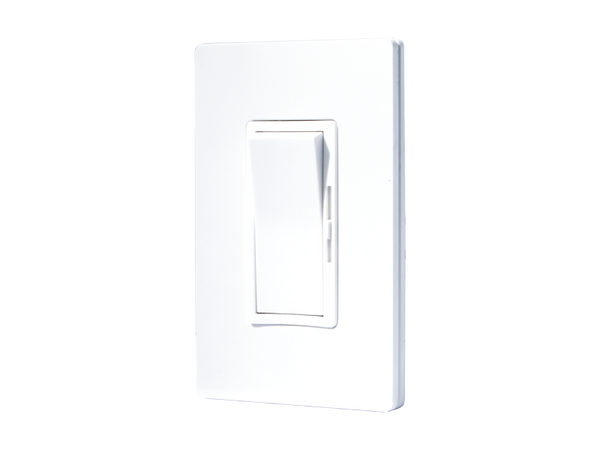 Atenuador de Luz con Placa Vertical en Acabado Blanco