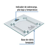 Báscula Digital para Baño 180 Kg con Base de Vidrio Templado