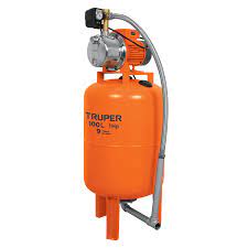 Bomba Hidroneumatica de 1 HP para 100 Litros en Color Naranja