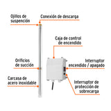 Bomba Sumergible Tipo Bala, 5-1/2 HP para Agua Limpia, 220V