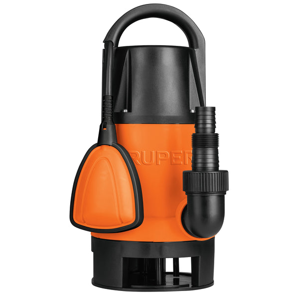 Bomba Sumergible de Plástico para Agua Sucia 1 1/2HP en Color Naranja