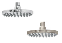 Cabeza de Regadera Plato Ancho 6" Disponible en Color Cromo y Satin (Modelo a Elegir)