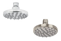 Cabeza de Regadera Plato Redondo 4" Disponible en Color Satin y Cromo (Modelo a Elegir)