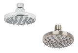 Cabeza de Regadera Plato Redondo 4" Disponible en Color Satin y Cromo (Modelo a Elegir)
