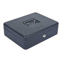 Caja Color Gris para Dinero de 30cm en Acabado Acero