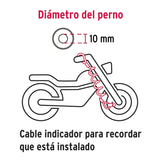Candado para Disco de Motocicleta, Perno de 10 mm Hermex