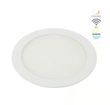 Plafón Inteligente para Empotrar en Techo Luz Atenuable de 12 W Acabado Blanco