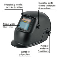 Careta Electrónica para Soldar, Sombra 9 a 13