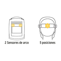 Careta Electrónica para Soldar, Sombra 9 a 13