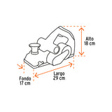 Cepillo Eléctrico 3-1/4" 720W Industrial