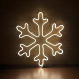 Copo de nieve led neon, luz calida, 60cm diametro GRAN TAMAÑO