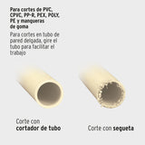 Cortador Profesional Tubo de Plástico, Corte 2 -1/2"