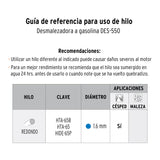 Desbrozadora Eléctrica 550 W Mango "D", 13" Corte