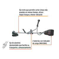Desbrozadora Inalámbrica 40V, Sin Carbones