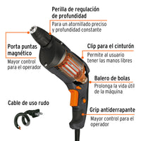 Destornilador para Panel de Yeso 1/4", 540W
