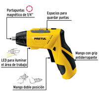 Destornillador Inalambrica de Dos Posiciones 3.6V