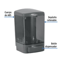Dosificadores para Jabón Liquido en Acabado ABS Humo Translucido
