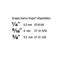 Engrapadora Tipo Pistola para 1/4",5/16", 3/8" con 200 Grapas