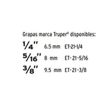 Engrapadora Tipo Pistola para 1/4",5/16", 3/8" con 200 Grapas