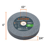 Esmeril de Banco de 6" de 1/2 HP