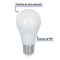 Foco LED Tipo Bulbo con 3 Niveles de Iluminación