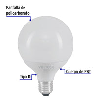 Foco LED Tipo Globo 8W en Luz de Día