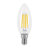 Foco LED Tipo Vela E14 de 4W con Filamento en Luz Cálida