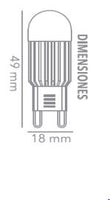 Foco LED Atenuable 3W en Luz de Día Entrada G9