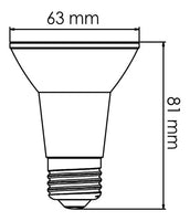 Foco LED Atenuable 7W en Luz Cálida