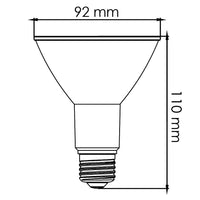 Foco LED de 10W Atenuable en Luz Cálida