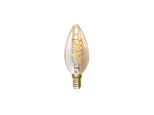 Foco Vintage LED Tipo Vela Entrada E12 Uso Interior