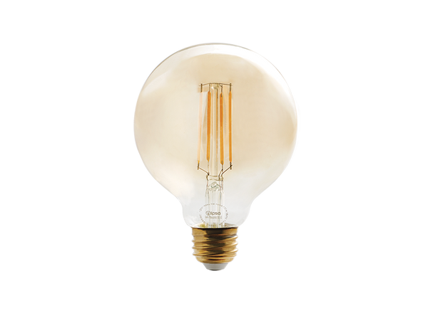 Foco Vintage Tipo Globo En Luz Cálida Uso Interior