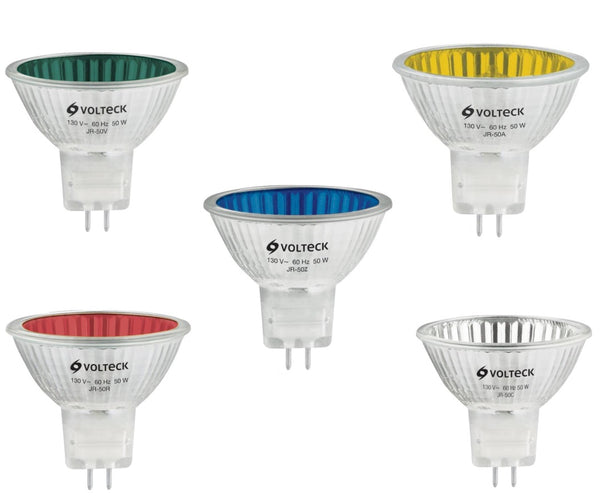 Focos de Halogeno Disponible en Color Blanco, Azul, Rojo, Amarillo y Verde (Modelo a Elegir)