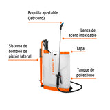 Fumigador de 12L Manual de Mochila