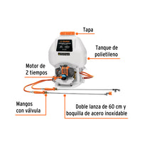 Fumigador de 25L con Motor a Gasolina de 2 Tiempos