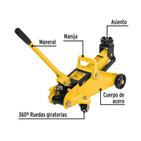 Gato Hidráulico de Patín 1.5t, 32 Movimientos