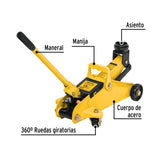 Gato Hidráulico de Patín 1.5t, 32 Movimientos