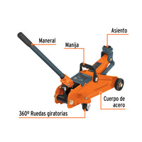 Gato Hidráulico de Patín, 2t, 30 Movimientos