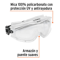 Goggles de Seguridad Profesionales, Antiempaño