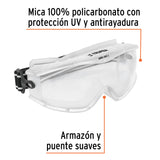 Goggles de Seguridad Profesionales, Antiempaño